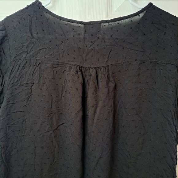 Jaclyn Smith Black Embroidered Blouse Plus Size XXL - Picture 4 of 7